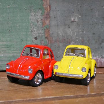 ワーゲンビートル ダイキャストミニカー 2Pセット Little Beetle プルバックミニカー　キンスマート アメリカン雑貨の画像