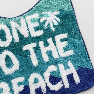 ハワイアン トイレマット ＆ トイレカバー  BEACH マイカイアロハ トイレセット  トイレタリーの画像