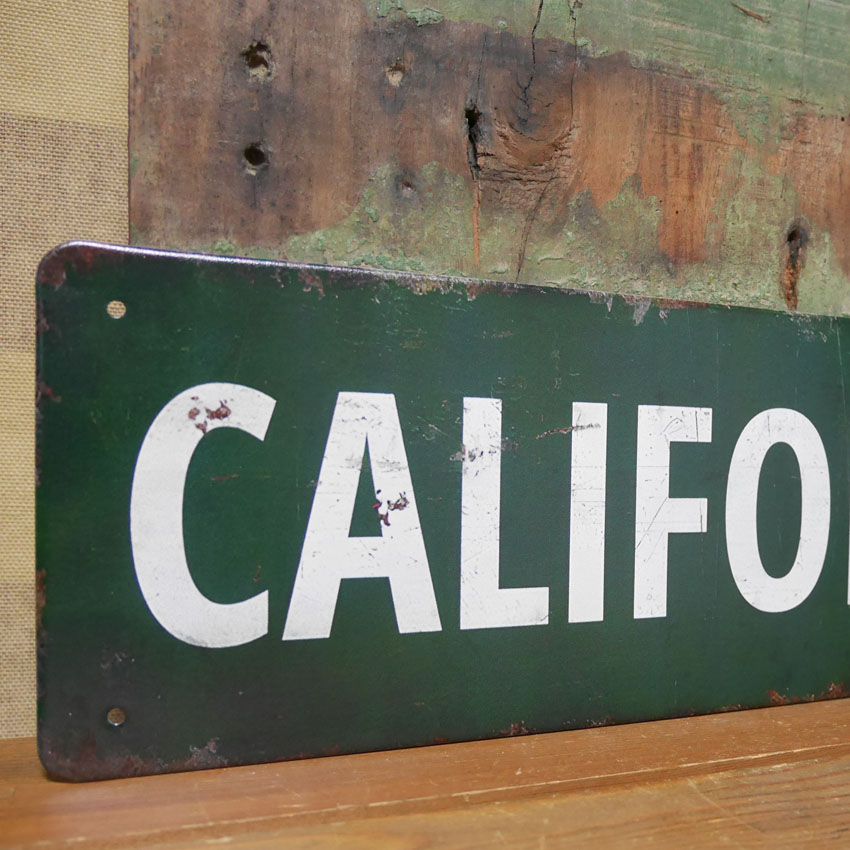  ルート66プレート CALIFORNIA ROUTE66 ブリキ看板 ビンテージ風 　ティンサイン　アメリカン雑貨の画像