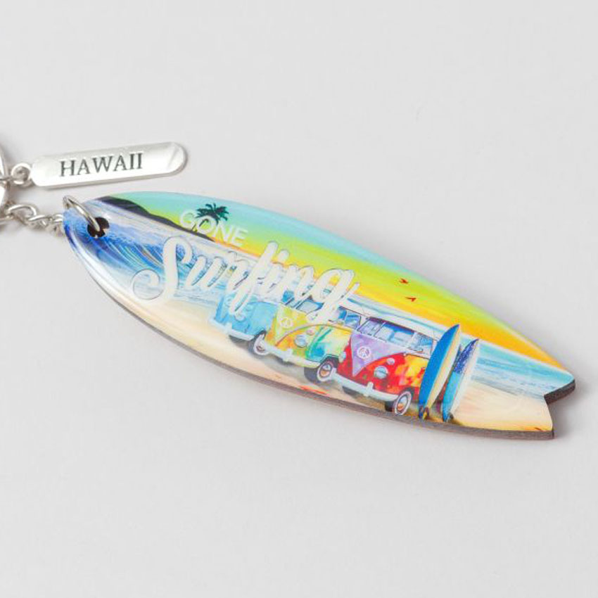 マカナウッドサーフ キーホルダー ハワイ HAWAII キーリング カヒコ Kahiko アメリカン雑貨　の画像