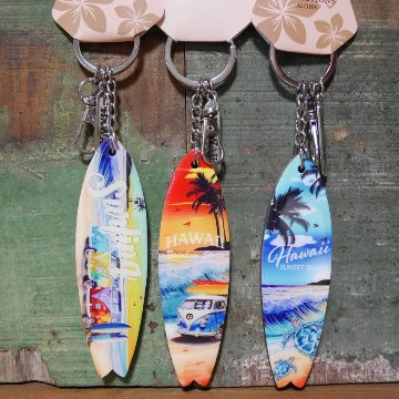 マカナウッドサーフ キーホルダー ハワイ HAWAII キーリング カヒコ Kahiko アメリカン雑貨　の画像