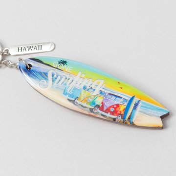 マカナウッドサーフ キーホルダー ハワイ HAWAII キーリング カヒコ Kahiko アメリカン雑貨　の画像