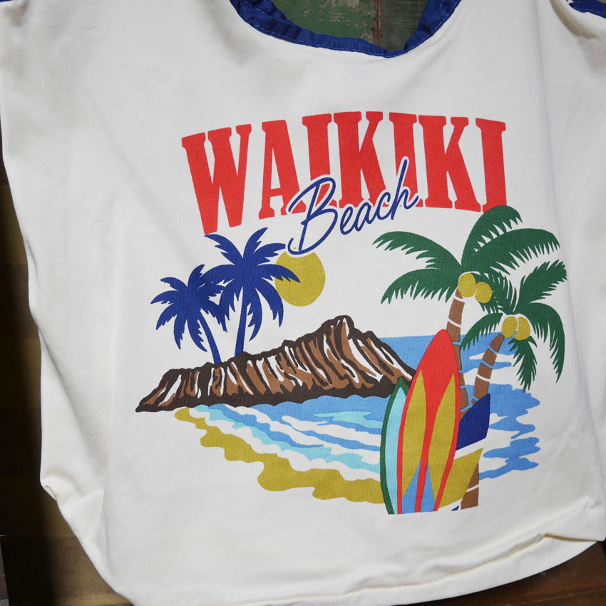 ホロイムアバッグ ワイキキ ハワイアン エコバッグ WAIKIKI  カヒコ kahiko ショッピングバッグの画像