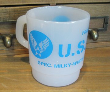 ミルキースタッキング マグカップ【U.S.A.F】　メラミン食器　アメリカン雑貨画像