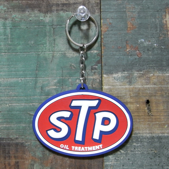 ラバー キーホルダー STP エスティーピー　アメリカン雑貨の画像