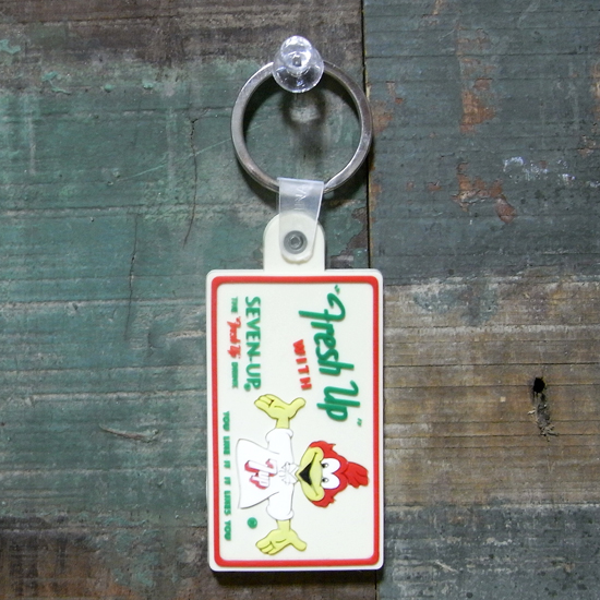 ラバー キーホルダー 7UP セブンアップ　アメリカン雑貨の画像