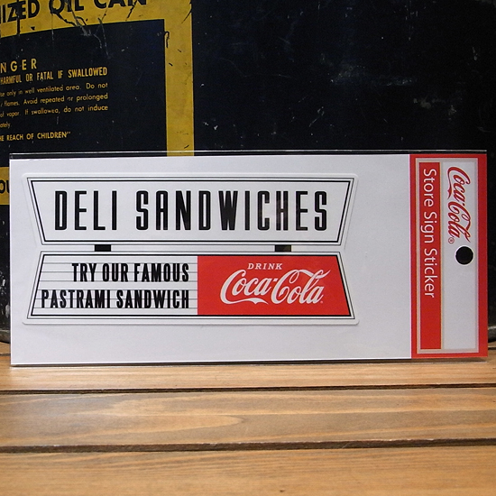 コカ・コーラ DELI SANDWICHES　ステッカー シール アメリカン雑貨の画像