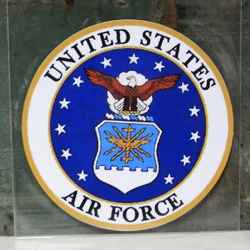  AIR FORCE ミリタリー ステッカー シール アメリカン雑貨画像