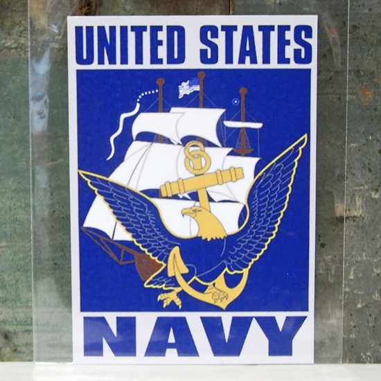 NAVY ミリタリー ステッカー シール アメリカン雑貨の画像