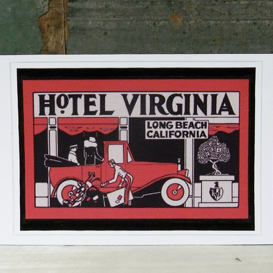 HOTEL VIRGINIA トラベル ステッカー ウォールステッカー アメリカン雑貨画像