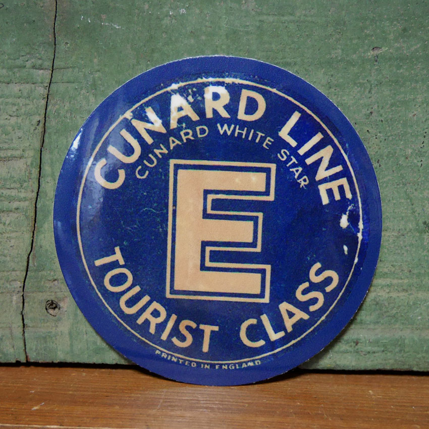 CUNARD LINE トラベル ステッカー ウォールステッカー アメリカン雑貨の画像