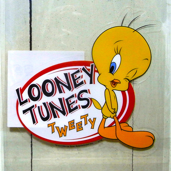 トゥイーティ クリアステッカー  ルーニーテューンズ 　ステッカー シール アメリカン雑貨の画像