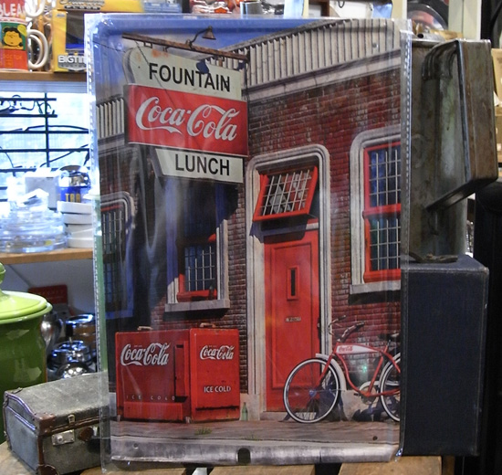  コカ・コーラ A4サイズ看板　ティンサイン　コークサイン看板　アメリカン雑貨の画像