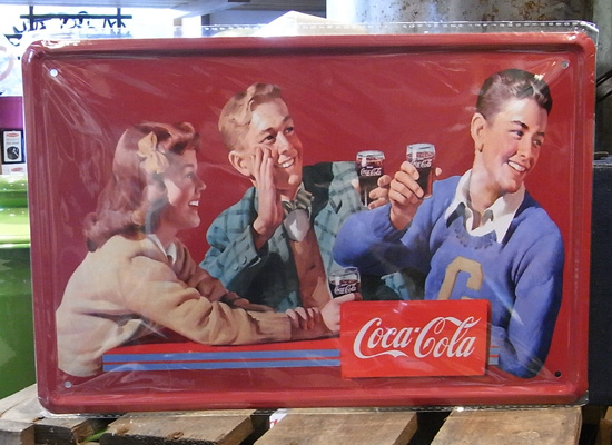  コカ・コーラ A4サイズ看板　ティンサイン　コークサイン看板　アメリカン雑貨の画像