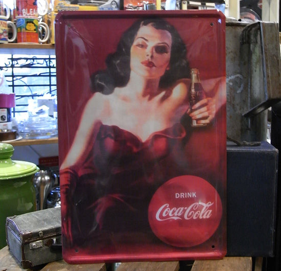  コカ・コーラ A4サイズ看板　ティンサイン　コークサイン看板　アメリカン雑貨の画像