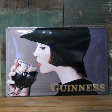 ギネスビール3Dエンボス看板 ティンサイン　アメリカン雑貨画像
