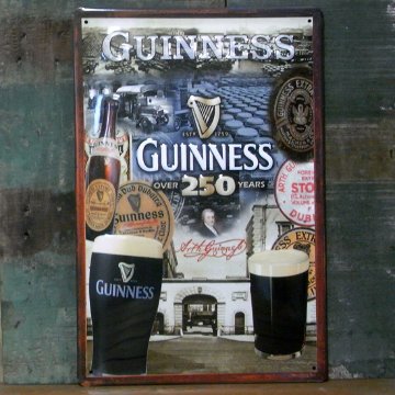 ギネスビール3Dエンボス看板 ティンサイン　アメリカン雑貨画像