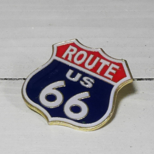 ルート66ピンズ　USピンバッジ　ROUTE66　アメリカン雑貨画像