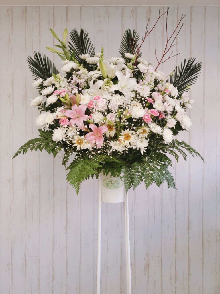 葬儀用スタンド花（１段）の画像