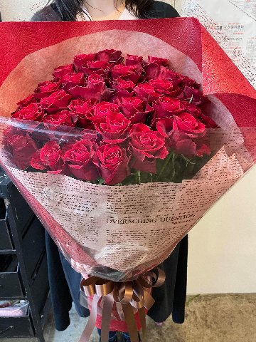 赤バラ６０本の花束（最高級）画像