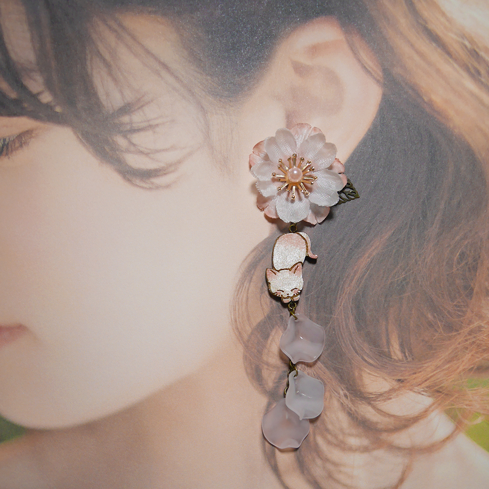 【季節限定】◆桜の耳飾り画像
