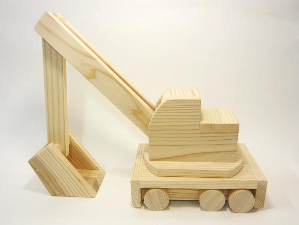 ショベルカー　木工キット画像
