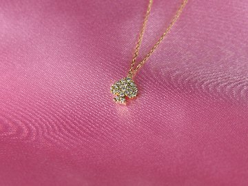 spadepave necklace k18yg/diamond(スペードパヴェ ネックレス k18イエローゴールド/ダイア)の画像