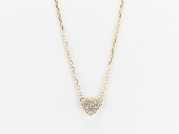 princesspaveheart necklace k18yg/diamond(プリンセスパヴェハート ネックレス k18イエローゴールド/ダイア)の画像