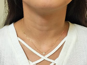 princesspaveheart necklace k18yg/diamond(プリンセスパヴェハート ネックレス k18イエローゴールド/ダイア)の画像