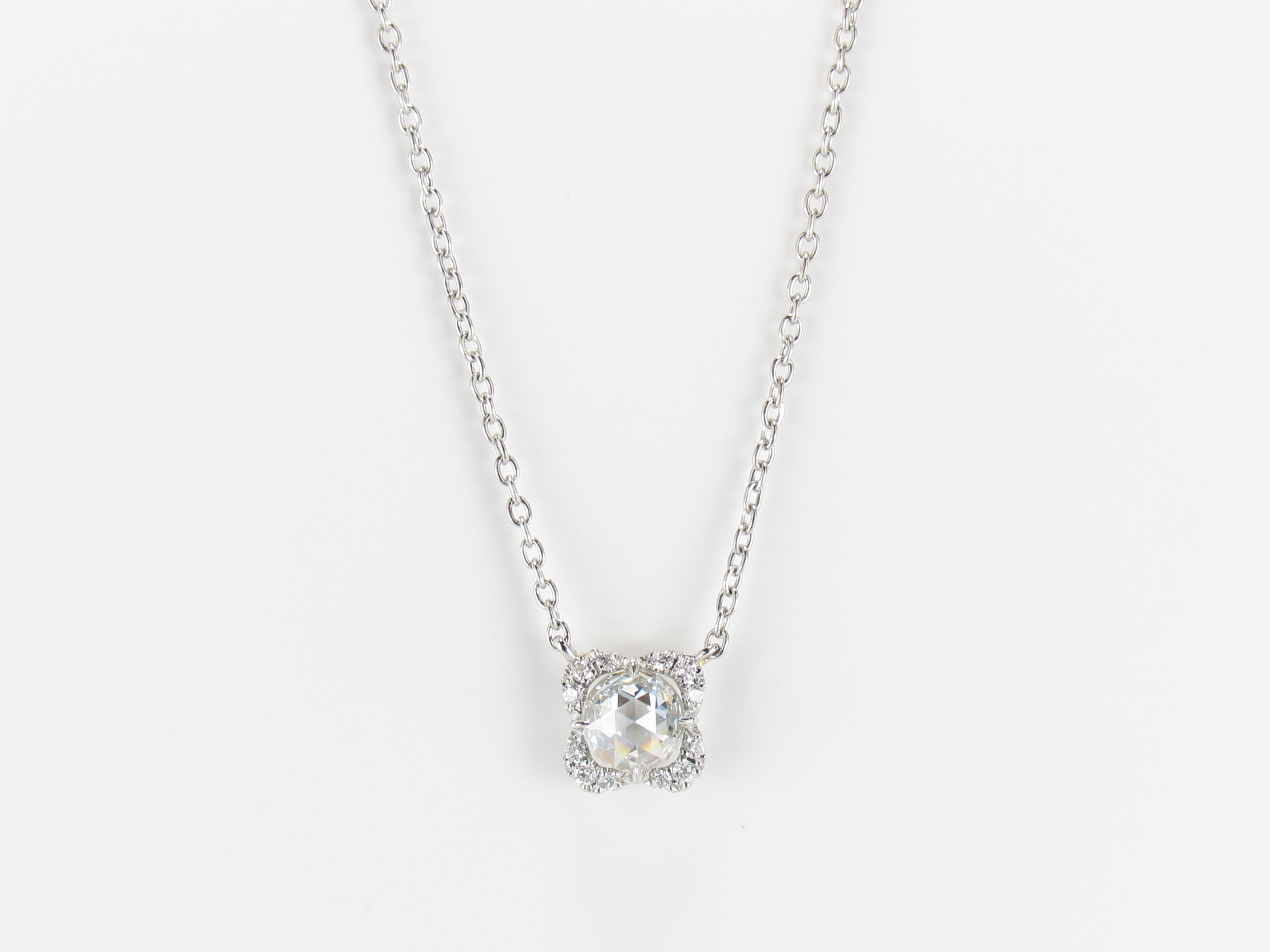 firstrose necklace pt/diamond(ファーストローズ ネックレス プラチナ/ダイア)の画像