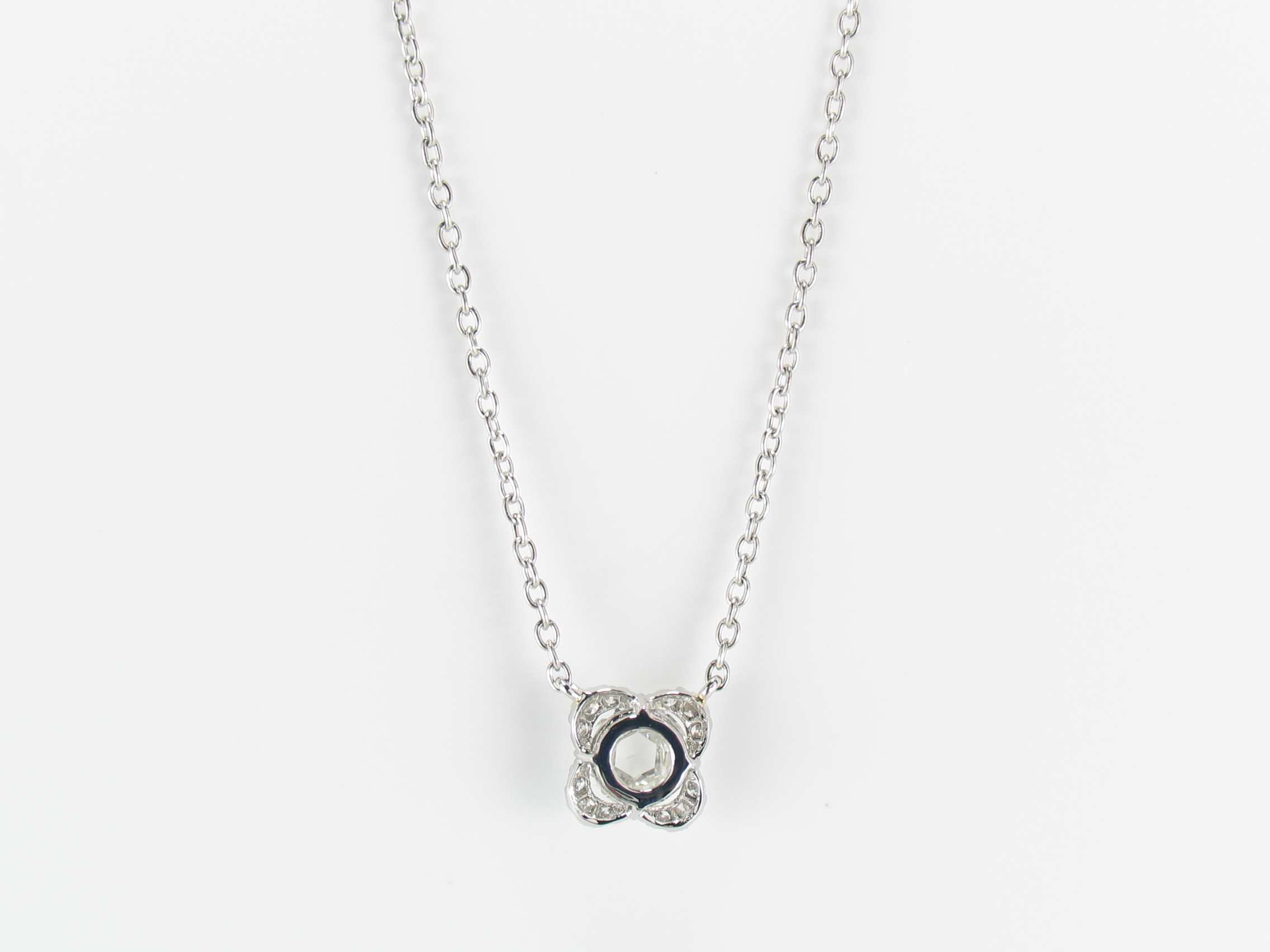 firstrose necklace pt/diamond(ファーストローズ ネックレス プラチナ/ダイア)の画像