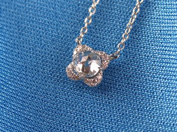 firstrose necklace pt/diamond(ファーストローズ ネックレス プラチナ/ダイア)の画像