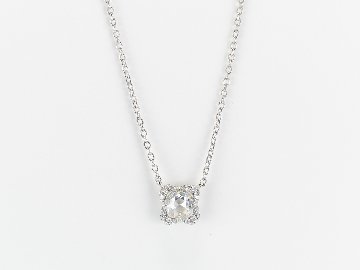 firstrose necklace pt/diamond(ファーストローズ ネックレス プラチナ/ダイア)の画像