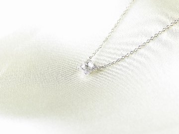 firstrose necklace pt/diamond(ファーストローズ ネックレス プラチナ/ダイア)の画像