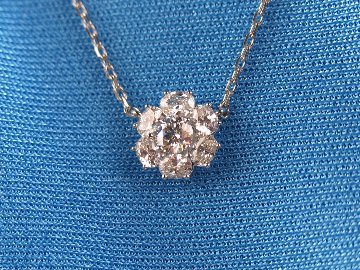 ovalbouquet necklace pt/diamond(オーバルブーケ ネックレス プラチナ/ダイア)の画像