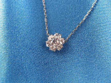 ovalbouquet necklace pt/diamond(オーバルブーケ ネックレス プラチナ/ダイア)の画像