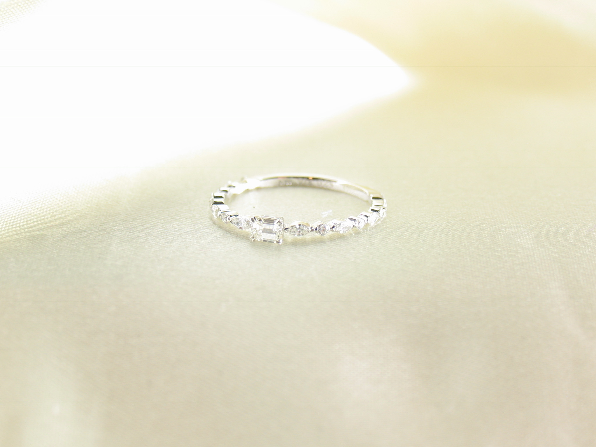 emeraldcutcandytiara ring pt/diamond(エメラルドカットキャンディティアラ リング プラチナ/ダイア)の画像