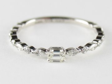 emeraldcutcandytiara ring pt/diamond(エメラルドカットキャンディティアラ リング プラチナ/ダイア)の画像