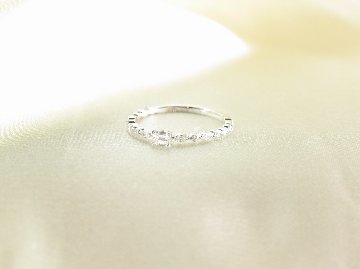 emeraldcutcandytiara ring pt/diamond(エメラルドカットキャンディティアラ リング プラチナ/ダイア)の画像