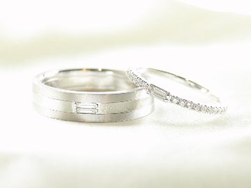 twinbucketlave ring ladies'  pt/diamond(ツインバケットラブ リング レディース プラチナ/ダイア)の画像