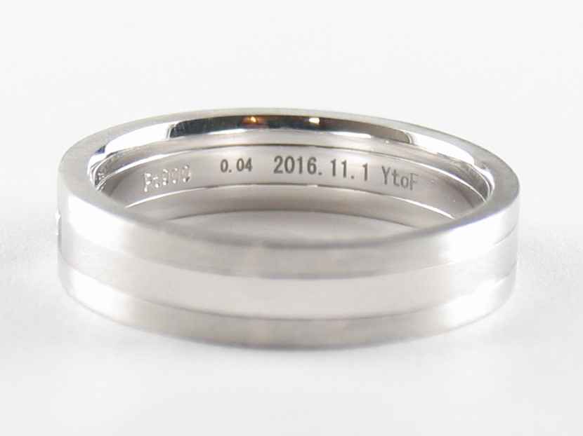 twinbucketlave ring men's pt/diamond(ツインバケットラブ リング メンズ プラチナ/ダイア)の画像