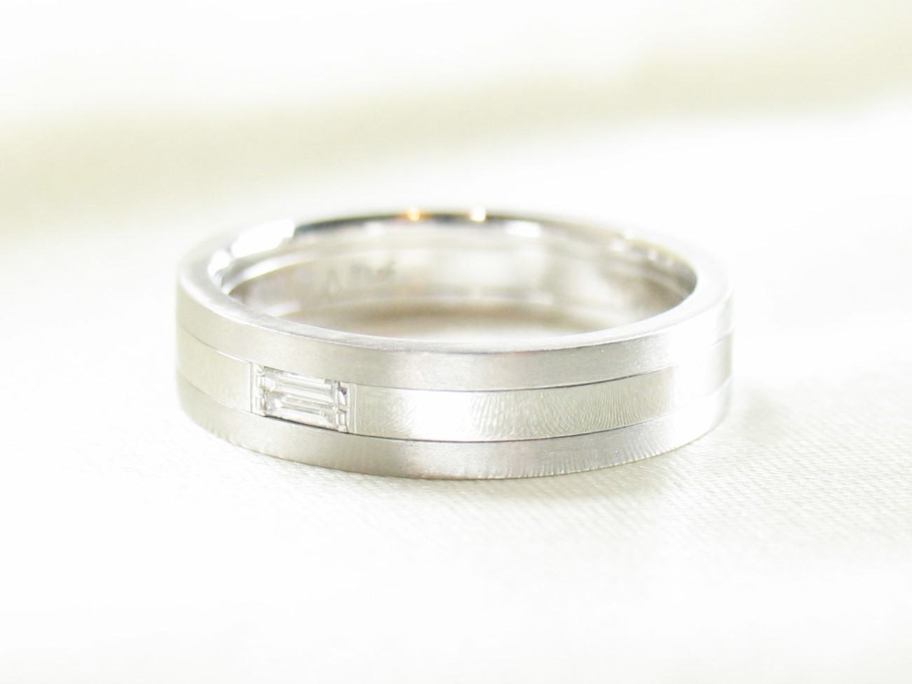 twinbucketlave ring men's pt/diamond(ツインバケットラブ リング メンズ プラチナ/ダイア)の画像