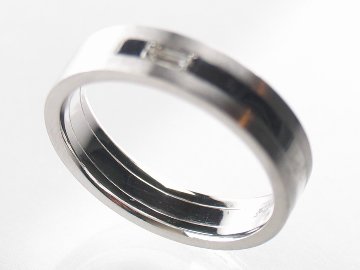 twinbucketlave ring men's pt/diamond(ツインバケットラブ リング メンズ プラチナ/ダイア)の画像