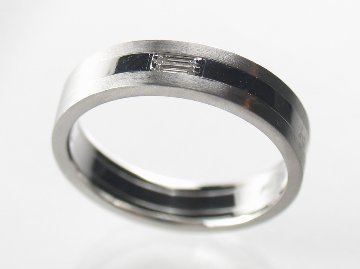 twinbucketlave ring men's pt/diamond(ツインバケットラブ リング メンズ プラチナ/ダイア)の画像