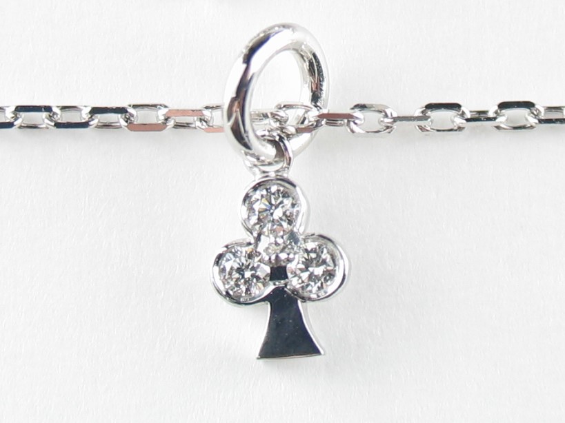 club D charm bracelet k18wg/diamond(クラブ D チャームブレスレット k18ホワイトゴールド/ダイア)の画像