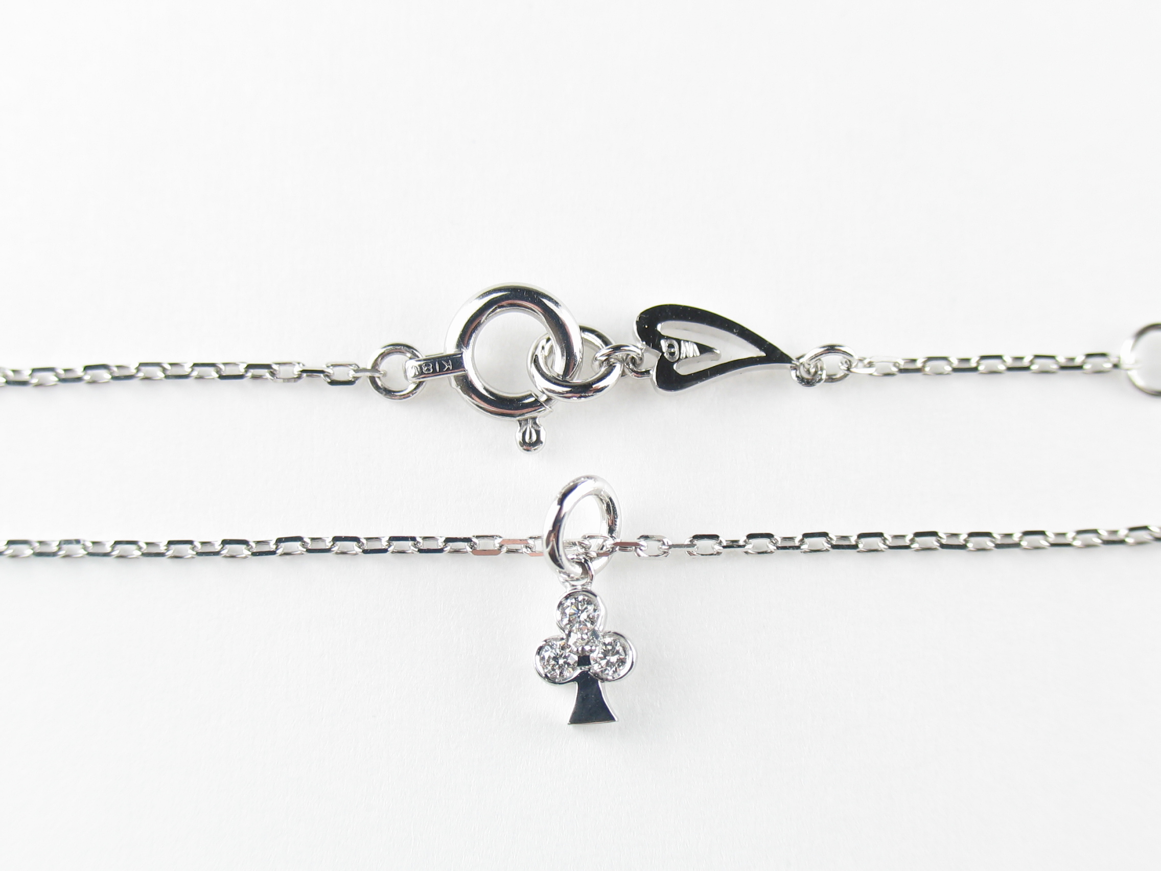 club D charm bracelet k18wg/diamond(クラブ D チャームブレスレット k18ホワイトゴールド/ダイア)の画像