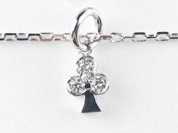 club D charm bracelet k18wg/diamond(クラブ D チャームブレスレット k18ホワイトゴールド/ダイア)の画像