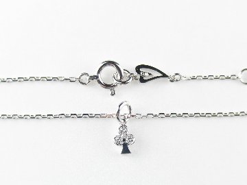 club D charm bracelet k18wg/diamond(クラブ D チャームブレスレット k18ホワイトゴールド/ダイア)の画像