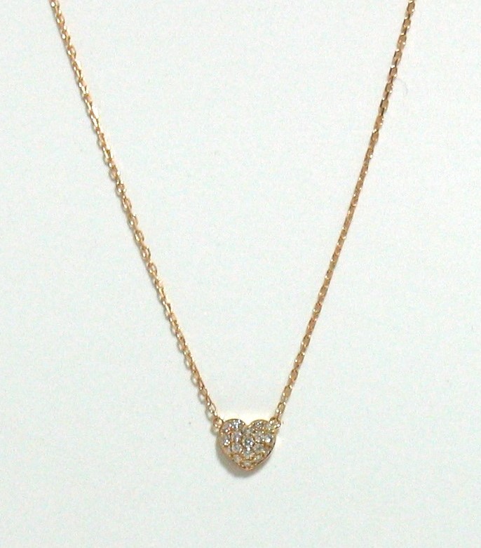 heartalive necklace k18yg/diamond(ハートアライブ ネックレス(両吊り) k18イエローゴールド/ダイア)の画像