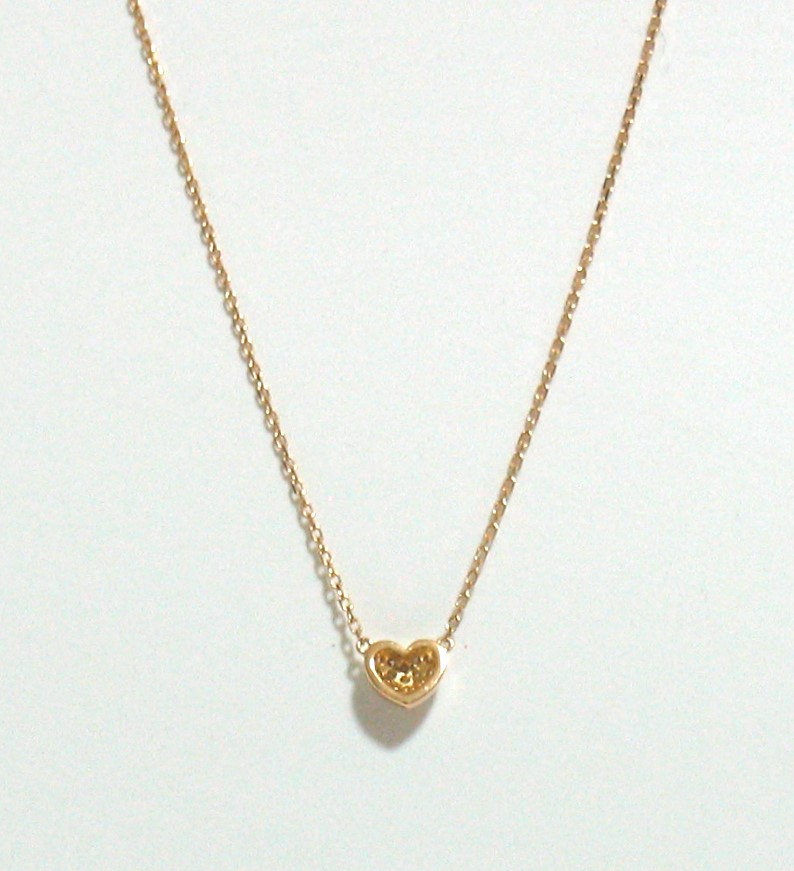 heartalive necklace k18yg/diamond(ハートアライブ ネックレス(両吊り) k18イエローゴールド/ダイア)の画像